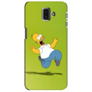 Чехол с Симпсонами для Samsung Galaxy J6 Plus, J6 Plus, J610 (VPrint) (Гомер Симпсон)