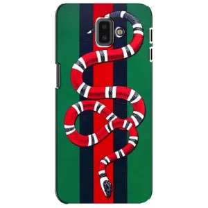 Чехлы ГУЧЧИ для Самсунг J6 Плюс, J6+ 2018 (J610) (AlphaPrint) (Gucci змия)