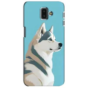 Чехол с Хаски для Samsung Galaxy J6 Plus, J6 Plus, J610 - (AlphaPrint) (Хаски арт)