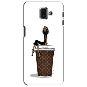 Чехлы Луи Витон для Samsung Galaxy J6 Plus, J6 Plus, J610 (AlphaPrint - LOUIS VUITTON) (кофе LOUIS VUITTON)