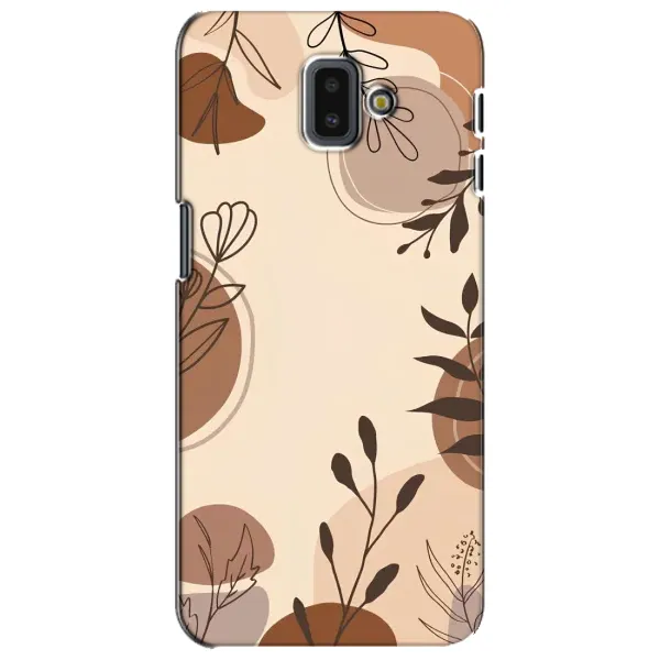 Чехол с принтом «Коричневые цветы» для Samsung Galaxy J6 Plus 2018 (J610) Чехол с принтом «Коричневые цветы» для Samsung Galaxy J6 Plus 2018 (J610)