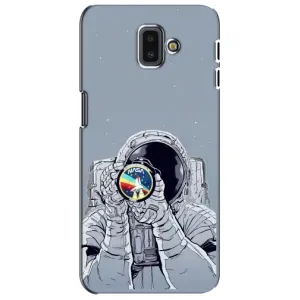 Чехол NASA для Samsung Galaxy J6 Plus, J6 Plus, J610 (AlphaPrint) (Космонавт фото)