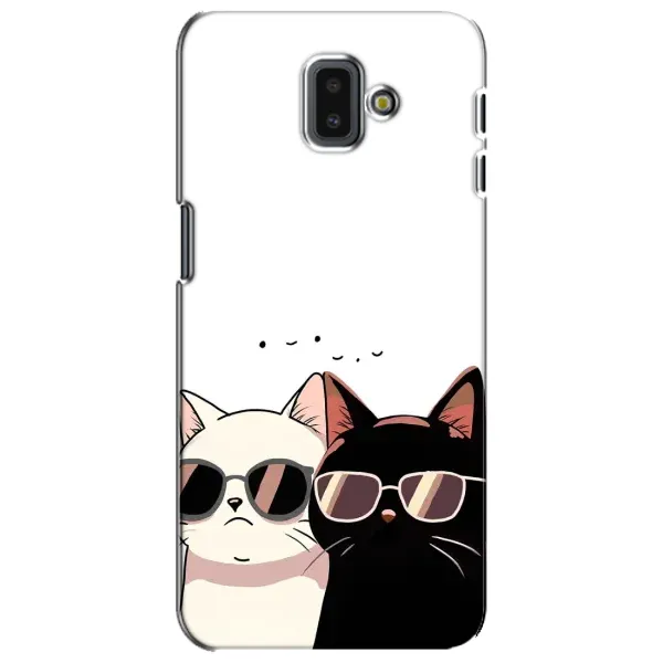 Чехол с принтом «Коты в очках» для Samsung Galaxy J6 Plus 2018 (J610)