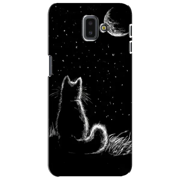 Чехол с принтом «Котик и луна» для Samsung Galaxy J6 Plus 2018 (J610)