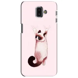 Чехол на Самсунг J6 Плюс, J6+ 2018 (J610) с Котами (VPrint) (Котик падает)