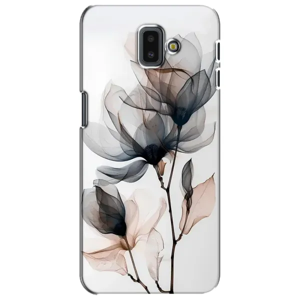 Чехол с принтом «Цветы на белом» для Samsung Galaxy J6 Plus 2018 (J610) Чехол с принтом «Цветы на белом» для Samsung Galaxy J6 Plus 2018 (J610)