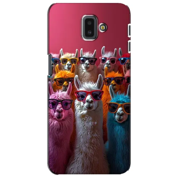 Чохол з принтом «Лами в окулярах» для Samsung Galaxy J6 Plus 2018 (J610) Чохол з принтом «Лами в окулярах» для Samsung Galaxy J6 Plus 2018 (J610)