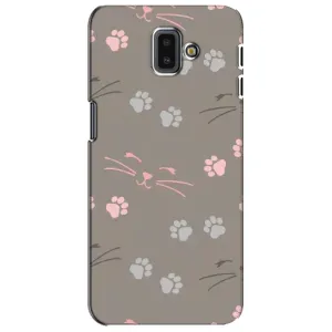 Чехол с рисунком кот на Samsung Galaxy J6 Plus, J6 Plus, J610 (Лапы и усы)