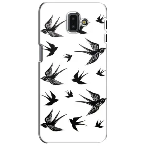 Чехол с птицами на Samsung Galaxy J6 Plus, J6 Plus, J610 (VPrint) (Ласточки)