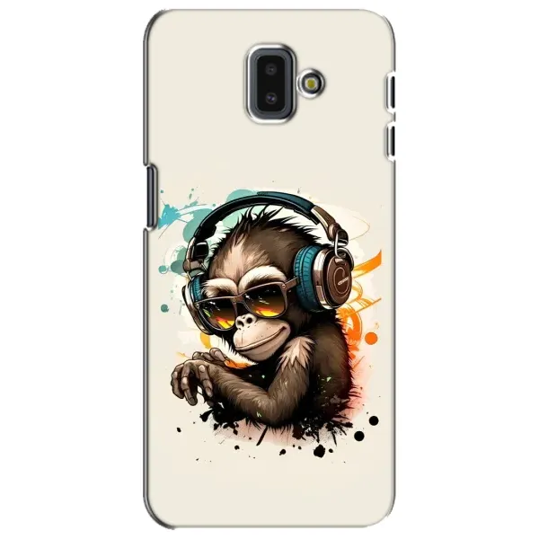 Чохол з принтом «Макака в навушниках» для Samsung Galaxy J6 Plus 2018 (J610)