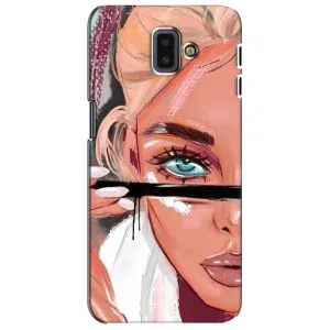 Чехол с печатью для Samsung Galaxy J6 Plus, J6 Plus, J610 - (Мода) (AlphaPrint) (Макияж)