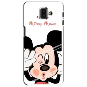 Эксклюзивный чехол для Samsung Galaxy J6 Plus, J6 Plus, J610 (AlphaPrint - Мультяшные) (Маус Микки)