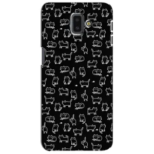 Чехол с принтом для Samsung Galaxy J6 Plus, J6 Plus, J610 (AlphaPrint) Модные коты (Меленькие котики)