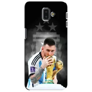 Чехлы для Samsung Galaxy J6 Plus, J6 Plus, J610 (Leo чемпион) (AlphaPrint) (Месси Чемпион)