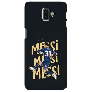 Чехлы для Samsung Galaxy J6 Plus, J6 Plus, J610 (Leo чемпион) (AlphaPrint) (Messi ПСЖ)