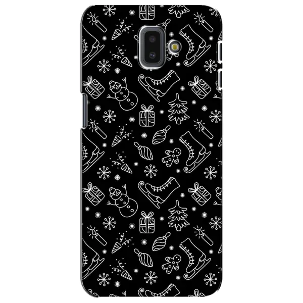 Чехол с принтом «Новогодний фон» для Samsung Galaxy J6 Plus 2018 (J610)