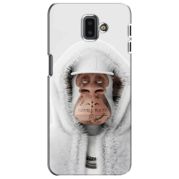 Чехол с принтом «обезьяна NFT в тату» для Samsung Galaxy J6 Plus 2018 (J610) Чехол с принтом «обезьяна NFT в тату» для Samsung Galaxy J6 Plus 2018 (J610)