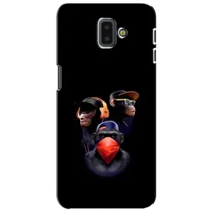 Чехол с Обезьянами Samsung Galaxy J6 Plus, J6 Plus, J610 - (AlphaPrint) (Три обезьяны)