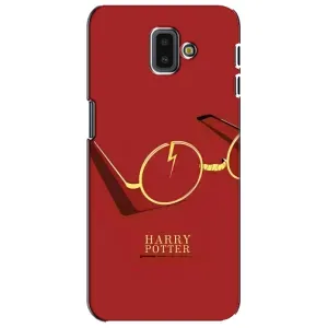 Чехлы с Гарри Поттером для Samsung Galaxy J6 Plus, J6 Plus, J610 (AlphaPrint) (очки Гарри)