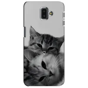 Чехол с рисунком кот на Samsung Galaxy J6 Plus, J6 Plus, J610 (Пара котов)