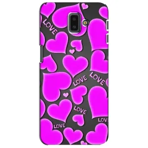 Чехлы для любимой на Самсунг J6 Плюс, J6+ 2018 (J610) (VPrint) (Pink hearts)