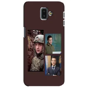 Чехол для Samsung Galaxy J6 Plus, J6 Plus, J610 (AlphaPrint - с принтом Зеленского) (Президент)