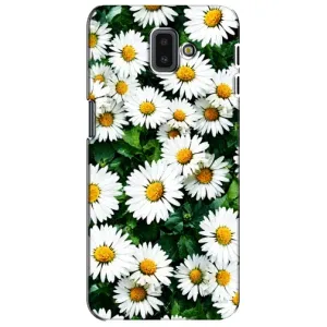 Чехол с картинкой (Стильные) для Самсунг J6 Плюс, J6+ 2018 (J610) - (AlphaPrint) (Ромашки)