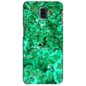 Мраморный чехол на Samsung Galaxy J6 Plus, J6 Plus, J610 (VPrint) (Салатный Мрамор)