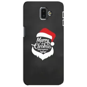 Рождественские Чехлы для Samsung Galaxy J6 Plus, J6 Plus, J610 (VPrint) (Санта Крисмас)