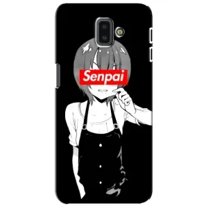 Чехлы Персонажи Аниме Наруто для Samsung Galaxy J6 Plus, J6 Plus, J610 (AlphaPrint) (Senpai)