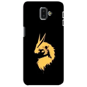 Naruto Anime Чехлы для Самсунг J6 Плюс, J6+ 2018 (J610) (AlphaPrint) (силуэт Курама Наруто)