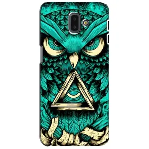 Чехол с птицами на Samsung Galaxy J6 Plus, J6 Plus, J610 (VPrint) (Сова с глазом)