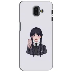 Чехлы Венсдей на Samsung Galaxy J6 Plus, J6 Plus, J610 Уэнсдей (AlphaPrint) (Уэнздей и Вещь)