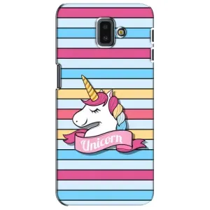Чехол для Самсунг J6 Плюс, J6+ 2018 (J610) - (Единорожки - Новинки) (AlphaPrint) (Unicorn)