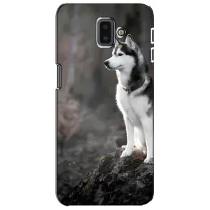 Чехол с Хаски для Samsung Galaxy J6 Plus, J6 Plus, J610 - (AlphaPrint) (Верный пес)