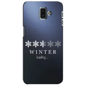 Зимние Чехлы для Самсунг J6 Плюс, J6+ 2018 (J610) - прозрачный фон (Winter loading)