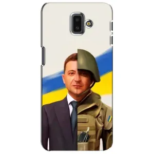 Чехол для Samsung Galaxy J6 Plus, J6 Plus, J610 (AlphaPrint - с принтом Зеленского) (Зеленский солдат)