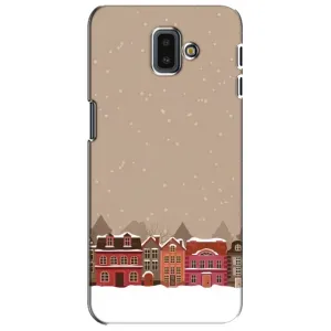 Новогодние, Праздничные Чехлы для Samsung Galaxy J6 Plus, J6 Plus, J610 - 2024 год (Зимний город)