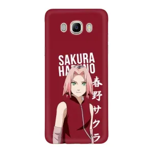 Чехлы Персонажи Аниме Наруто для Samsung Galaxy J7 2016 / J710 / J7108 (AlphaPrint) (Аниме Сакура)