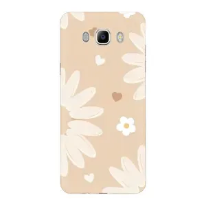 Чохол з принтом «Бежеві квіти» для Samsung Galaxy J7 2016 (J710, J7108)