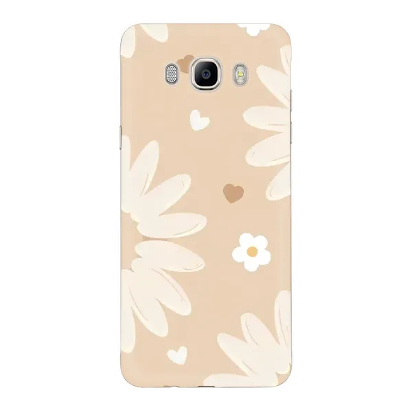 Чохол з принтом «Бежеві квіти» для Samsung Galaxy J7 2016 (J710, J7108)