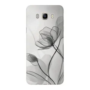 Чохол з принтом «Чорні квіти» для Samsung Galaxy J7 2016 (J710, J7108)