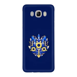 Чохли для Samsung Galaxy J7 2016 / J710 / J7108 Укр. Символіка (AlphaPrint) (Квітковий Герб)