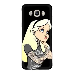 Чохол з друком для Samsung Galaxy J7 2016 / J710 / J7108 - (Мода) (AlphaPrint) (Дівчина в тату)