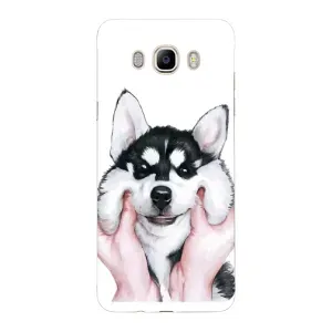 Чохли з собаками для Samsung Galaxy J7 2016 / J710 / J7108 (VPrint) (Радісний Хаскі)