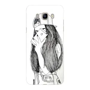 Чохол з друком для Samsung Galaxy J7 2016 / J710 / J7108 - (Мода) (AlphaPrint) (Фото дівчини)