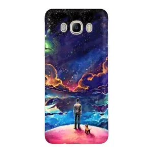Космічні Чохли для Samsung J7 2016, J710, J7108 (VPrint) (Вид Галактики)