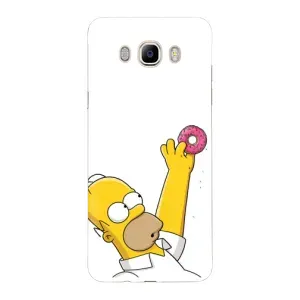 Чjхол з Сімпсонами для Samsung Galaxy J7 2016 / J710 / J7108 (VPrint) (Гомер з пончиком)