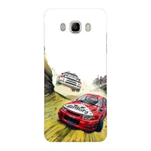 Чохли з Машинами на Samsung J7 2016, J710, J7108 (VPrint) (Гоночні Тачки)