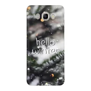 Новогодние, Праздничные Чехлы для Samsung Galaxy J7 2016 / J710 / J7108 - 2024 год (Hello winter)